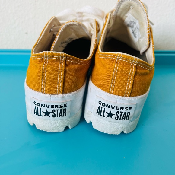 Converse Chuck Taylor All Star Platform Canvas, Yellow, Sz 5.5/22.5cm - Picture 5 of 8